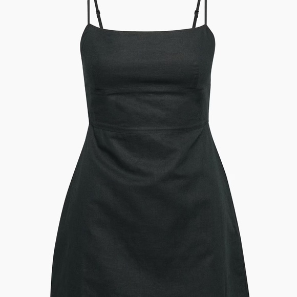 Aritzia Linen Dress – Black (XXS) - Picture 10 of 12